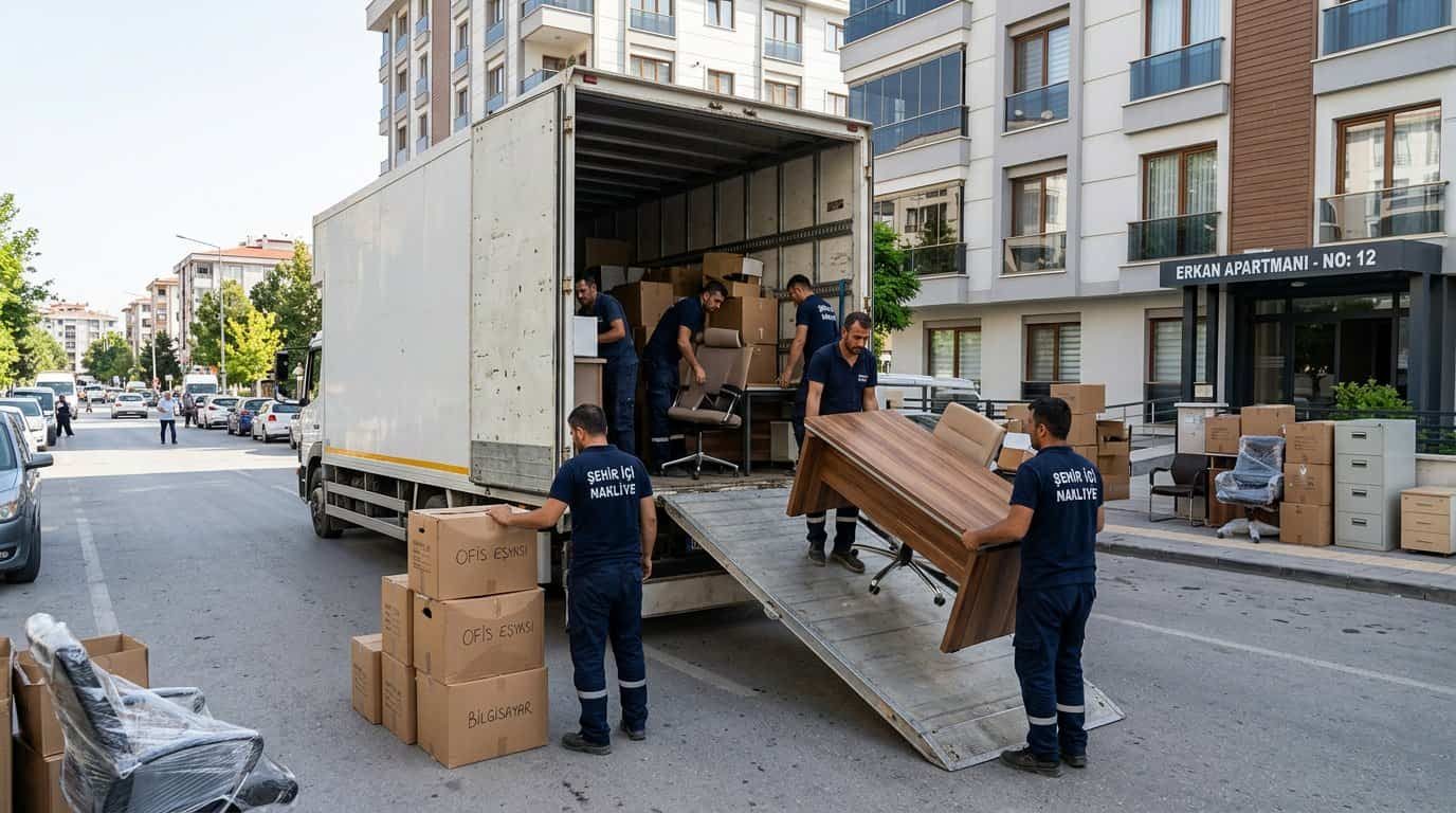 Kişiler Nakliye Hakkımızda - Ahsap masayi rampadan araca alma